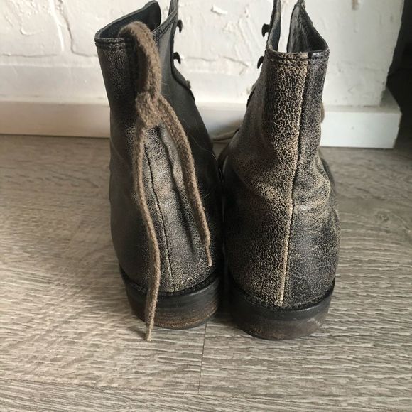 JCREW distressed cracked leather combat boot - Picture 7 of 7